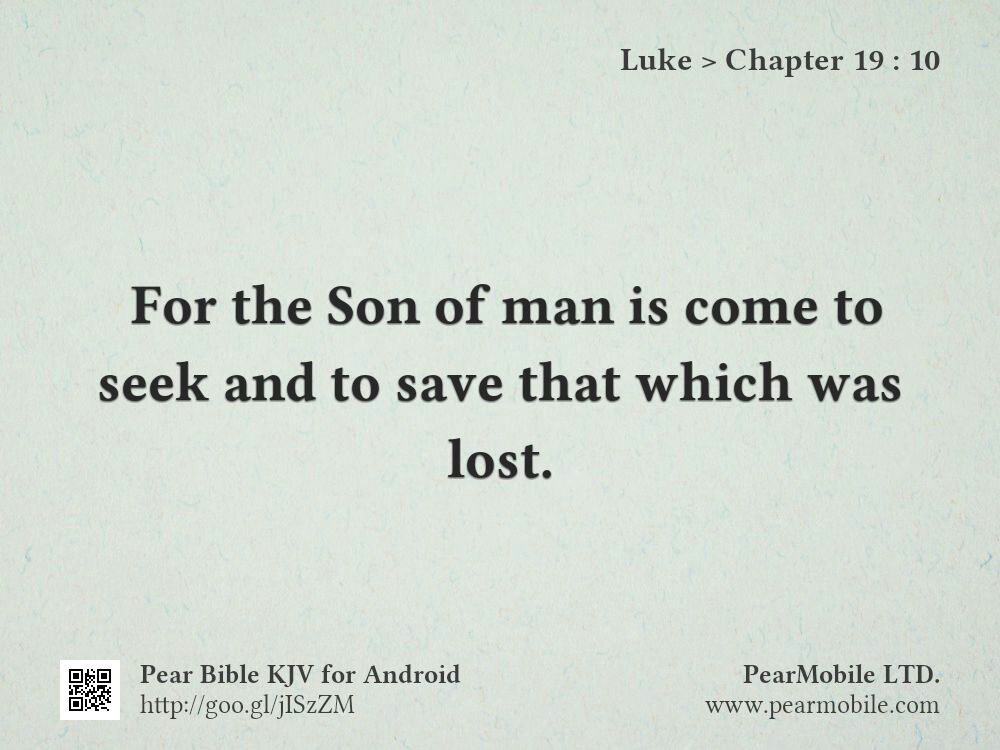 Luke, Chapter 19:10